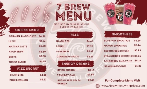 7 Brew Menu With Prices